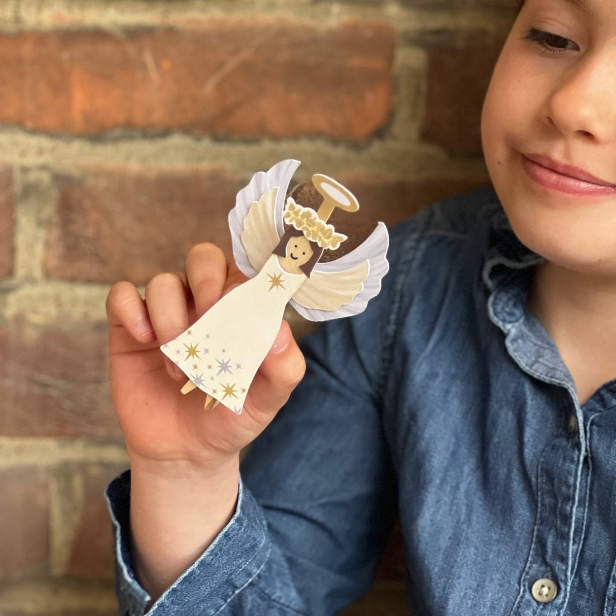 Make Your Own Angel Peg Doll