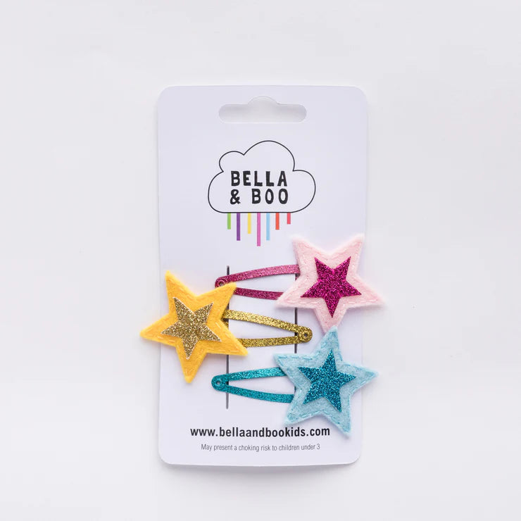 Star Trio Hair Clips