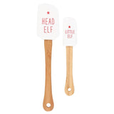 Head Elf Little Elf Silicone Christmas Baking Spatula Set