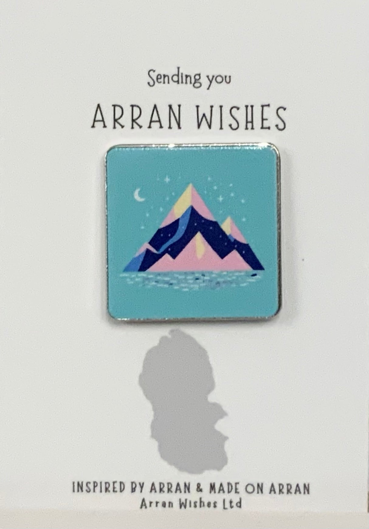 Arran Wishes Mountain Logo Enamel Pin