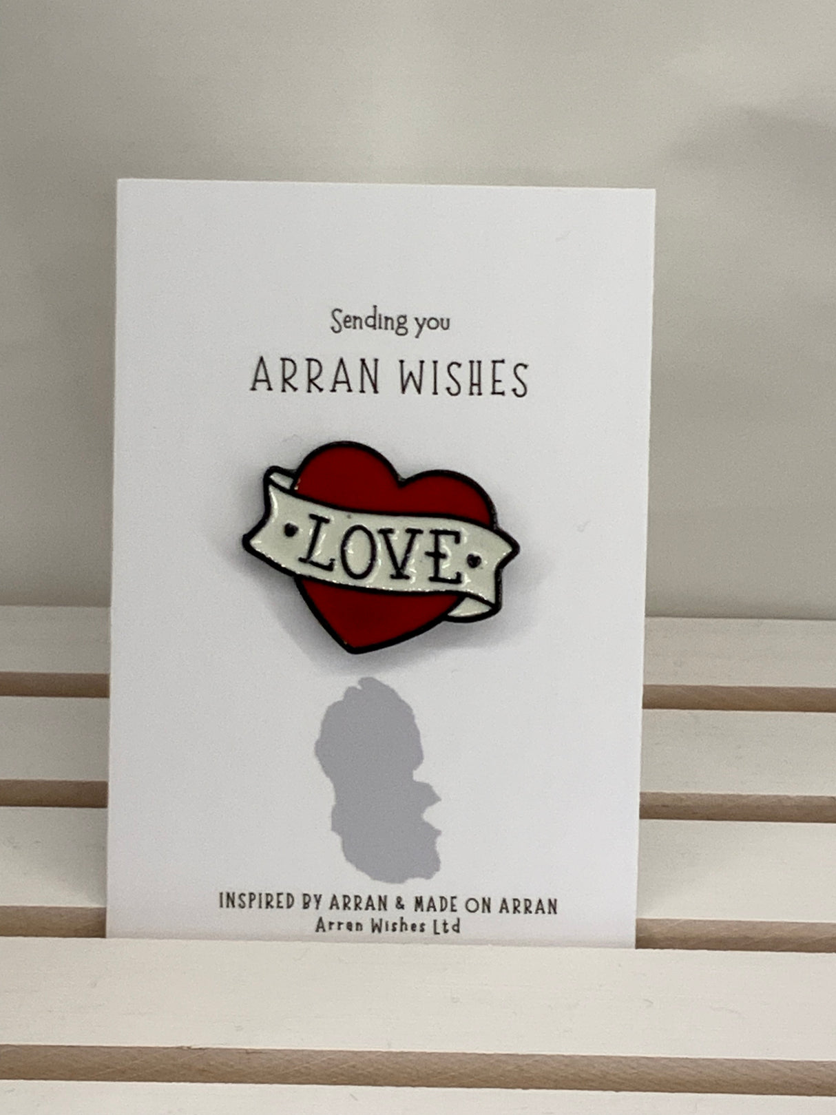 Arran Wishes LOVE Enamel Pin