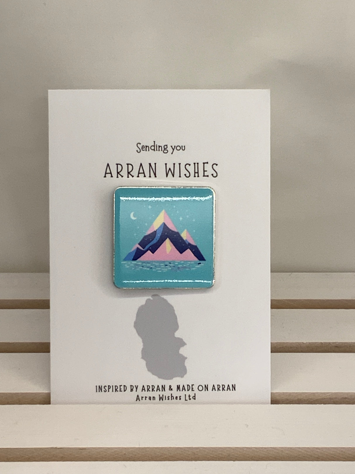 Arran Wishes Mountain Logo Enamel Pin