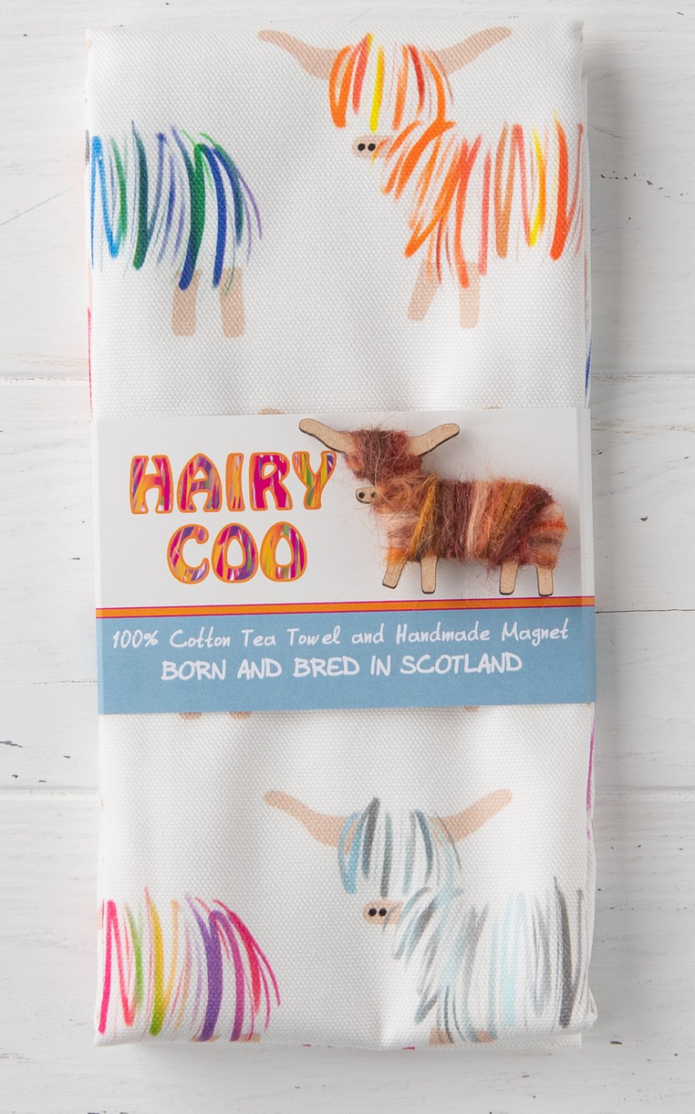 Hairy Coo Tea Towel