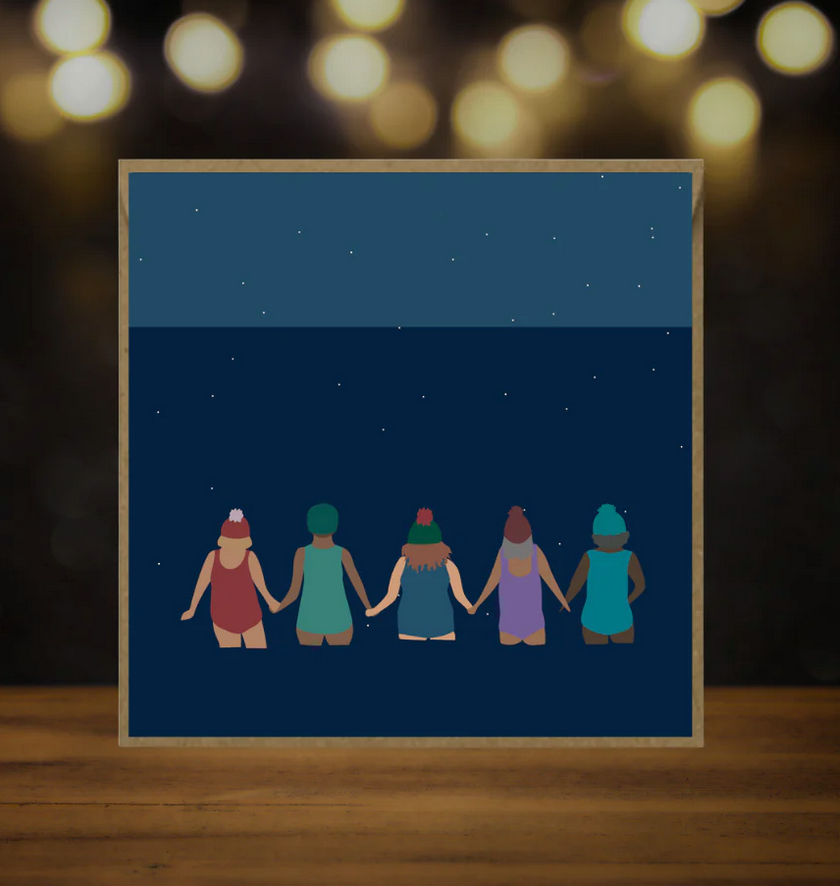 Festive Swimming Friends Card