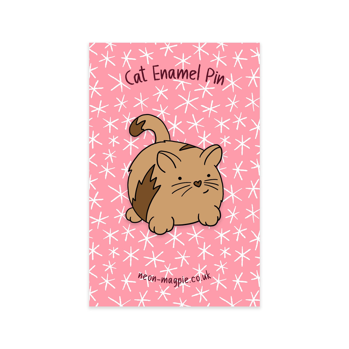 Cat Enamel Pin Badge