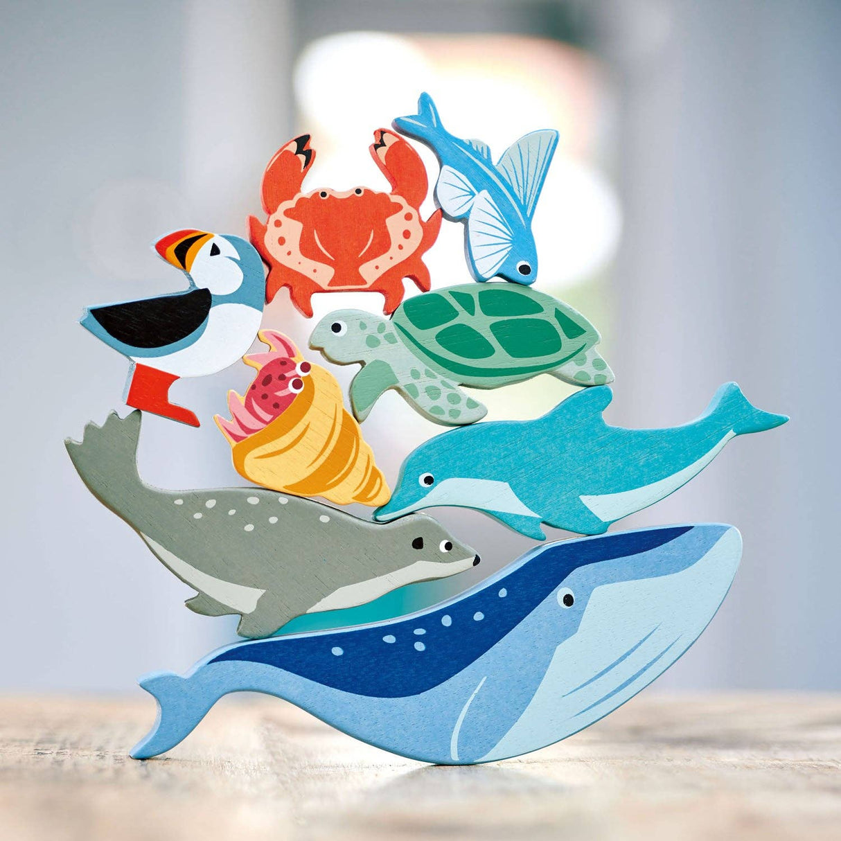 Wooden Dolphin Toy for Kids - Coastal Animals