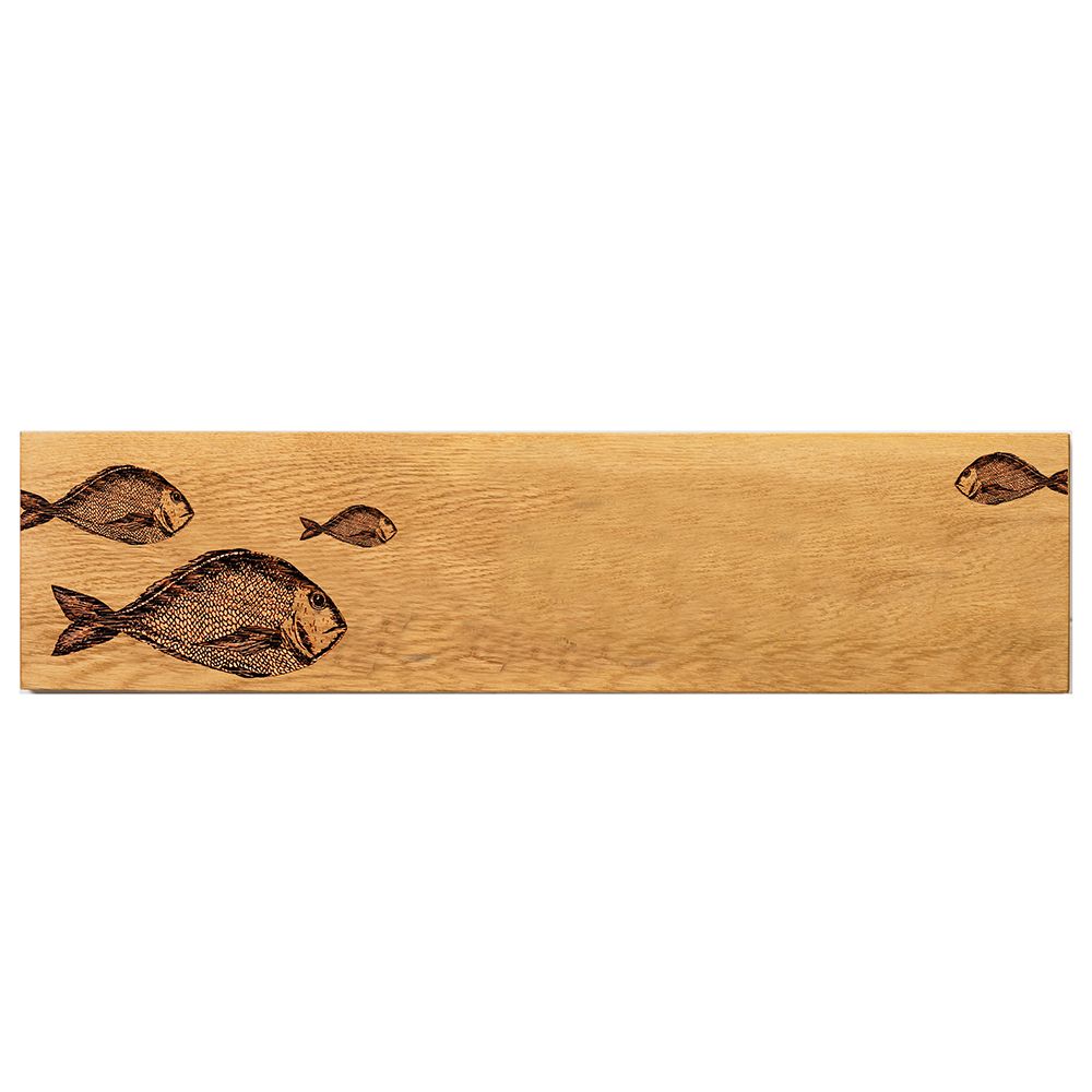 Oak Large Platter - Fish Repeat