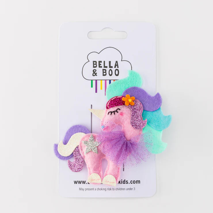 Large Unicorn Hair Clips