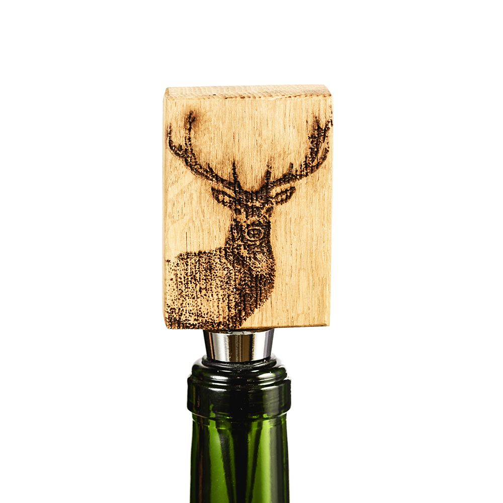 Oak Bottle Stopper - Stag